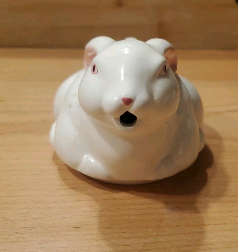 Vintage Bunny Rabbit Creamer Pitcher With Lid Ceramic Syrup Server Easter Decor
