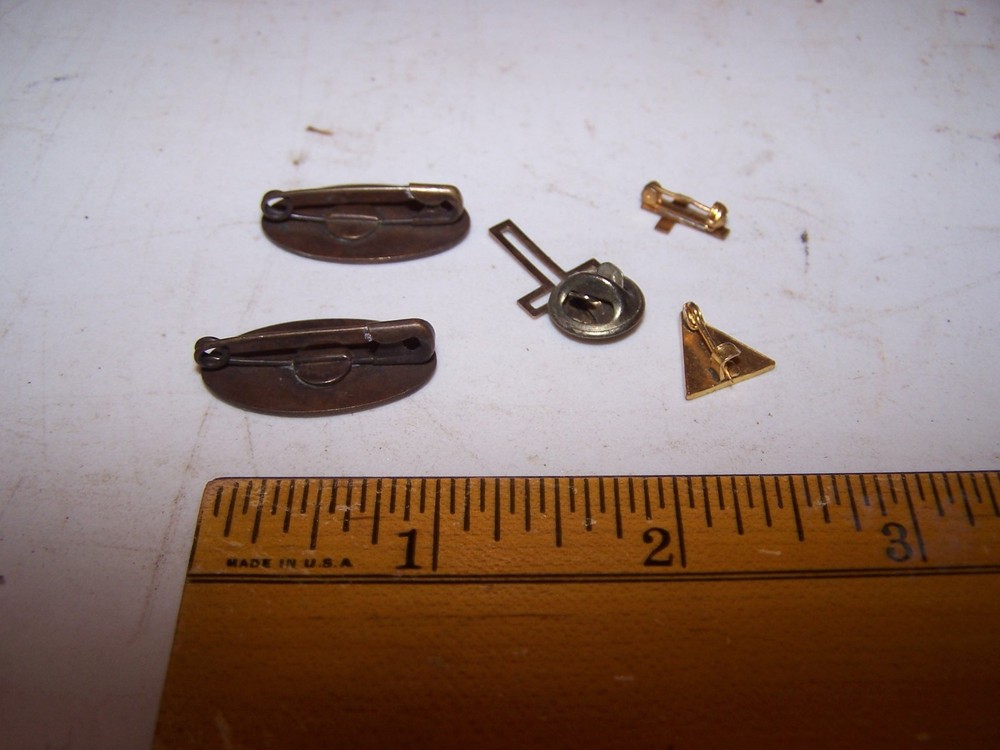 5 Vintage CROSS Pins Christian