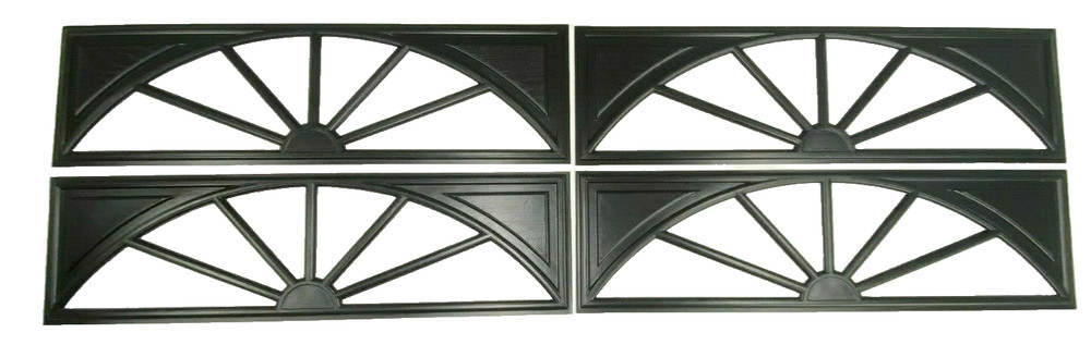 4 Amarr Wagon Wheel Replacement Insert for Long Panel Amarr Garage Door Black