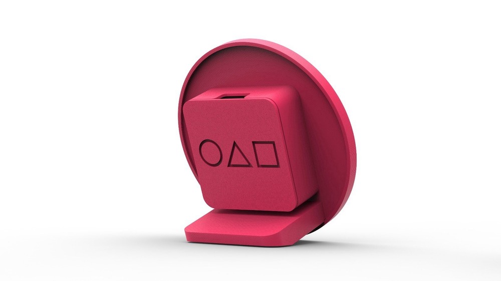 Squid Game-Inspired Clock – 4.25”, Silent Quartz, PLA, Includes Battery