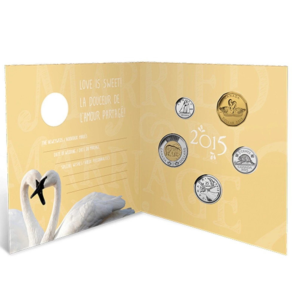 Canada Married in 2015 Wedding Gift Set in Original RCM Packaging!!