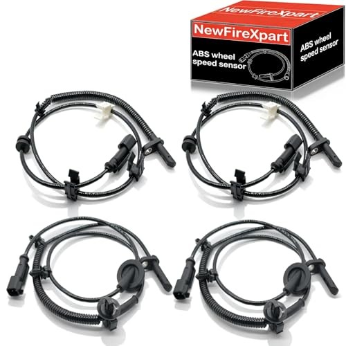 ABS Wheel Speed Sensor 4-Pack Complete Set, Compatible with 2007-2016 Acadia,