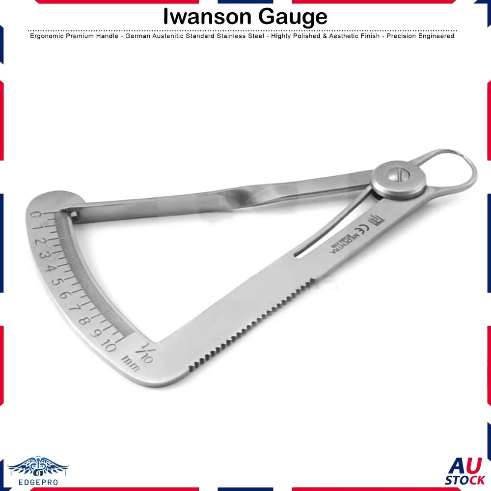 Iwanson Spring Action Caliper Gauge Orthodontic Lab Instruments Tools New
