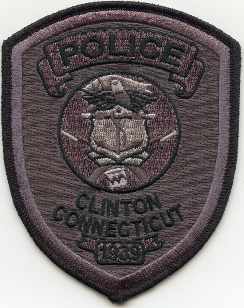 CLINTON CONNECTICUT CT subdued POLICE PATCH