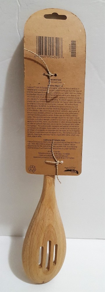 Cuisinart CTG-BEW-LS BeechWood Slotted Spoon - New