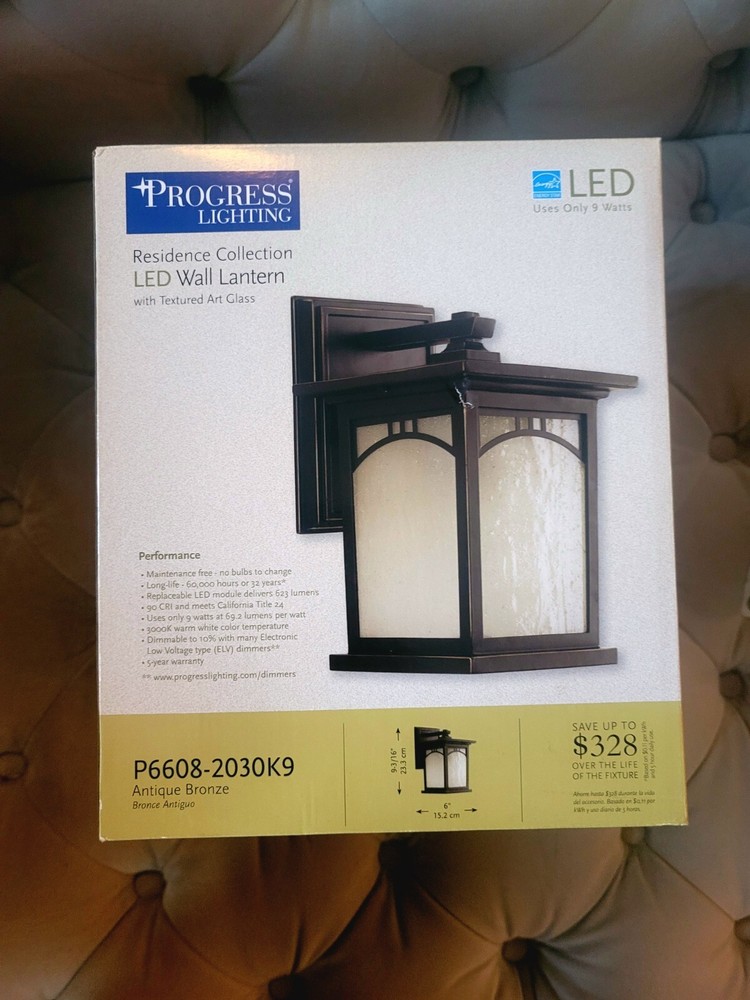 Progress Lighting Residence 1-Light LED Wall Lantern