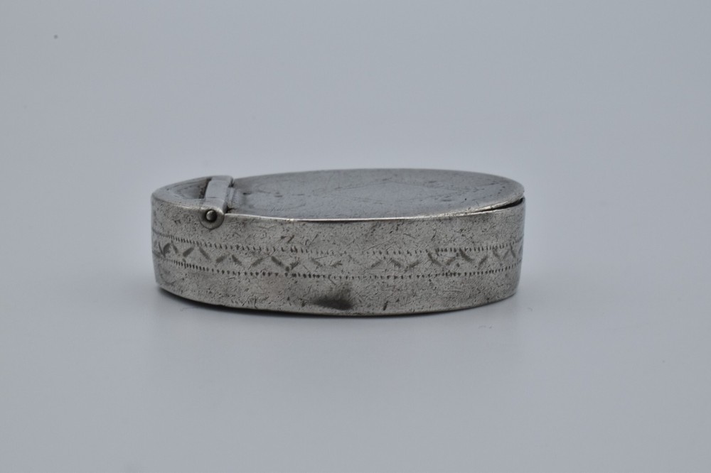 Georgian Sterling Silver Samuel Pemberton Pill Pot Patch Box 1816