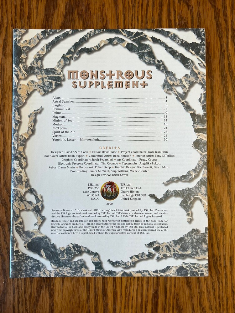 PLANESCAPE CAMPAIGN SETTING 1994 Dungeons & Dragons Boxed Set Complete & NM++!