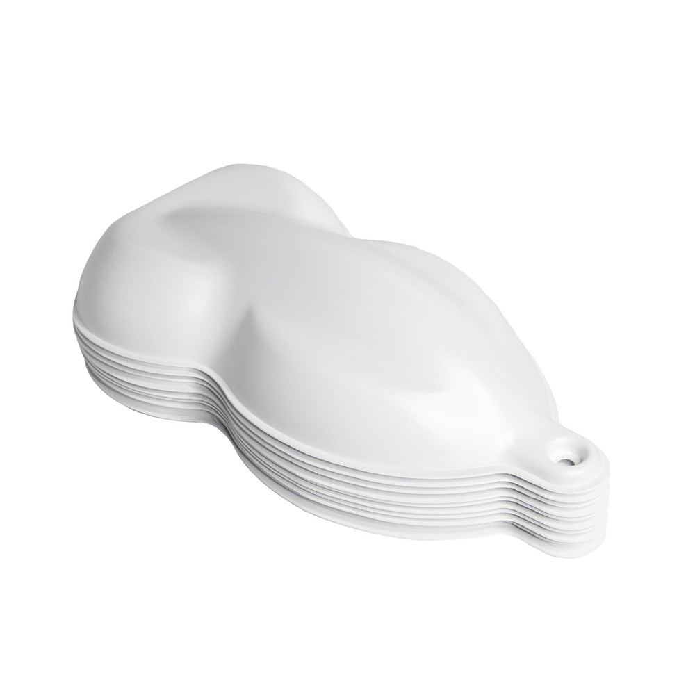 Speed Shapes (10 Pack) Plastic Car Models for Auto Paint Display, Wrap White