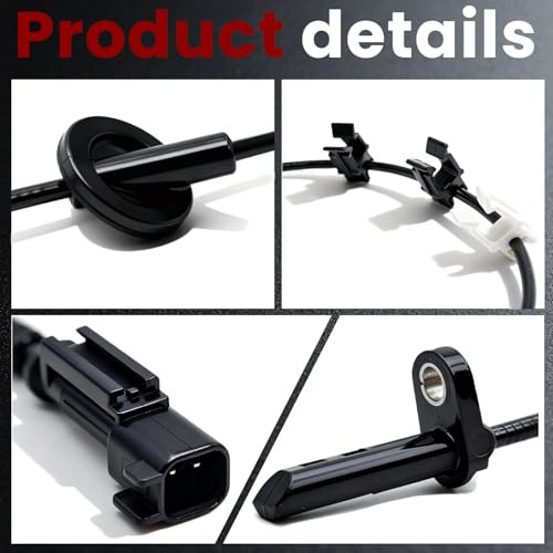 ABS Wheel Speed Sensor 4-Pack Complete Set, Compatible with 2007-2016 Acadia,