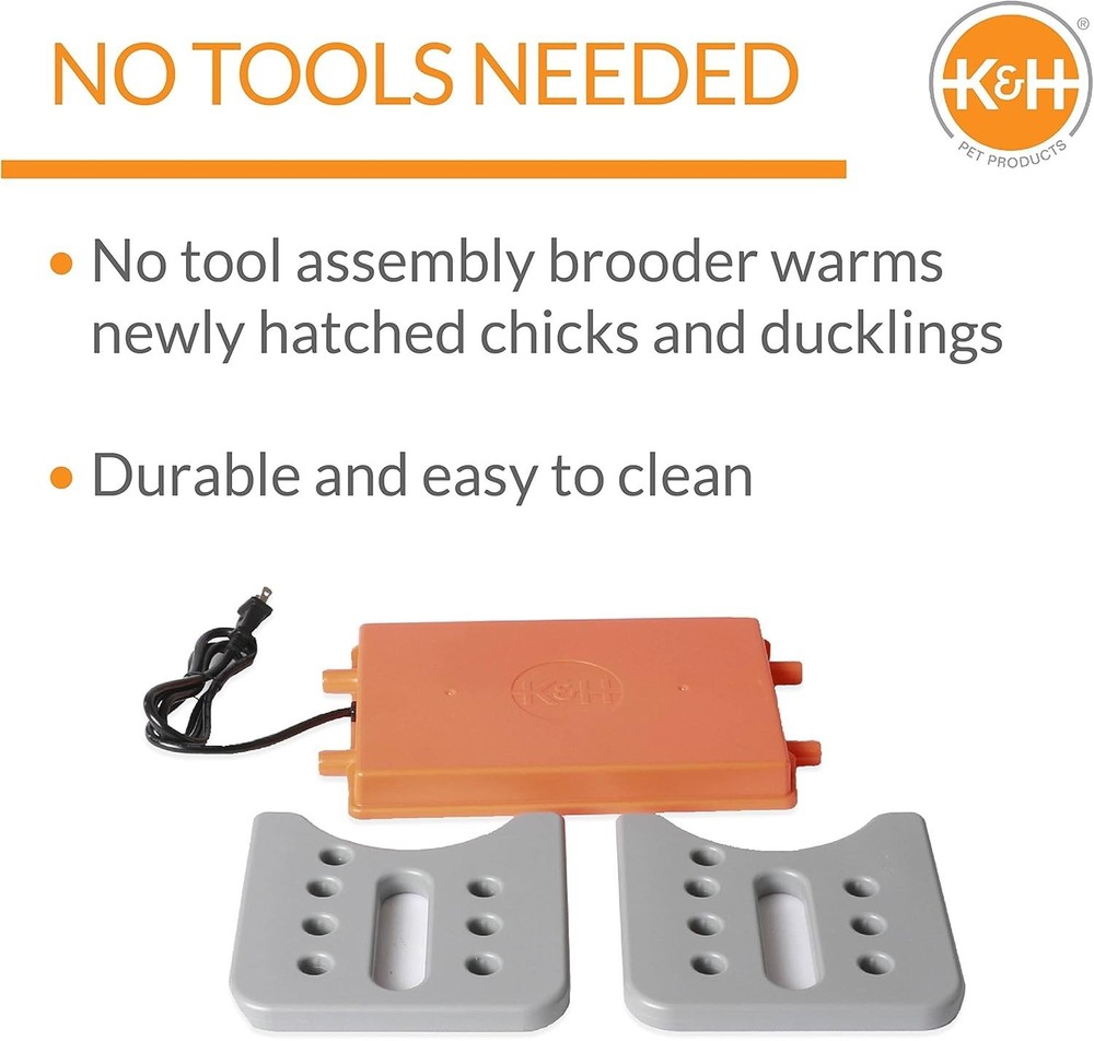 Large Chicken Brooder Heater - Adjustable Height, Safety Approved for 30 Chicks