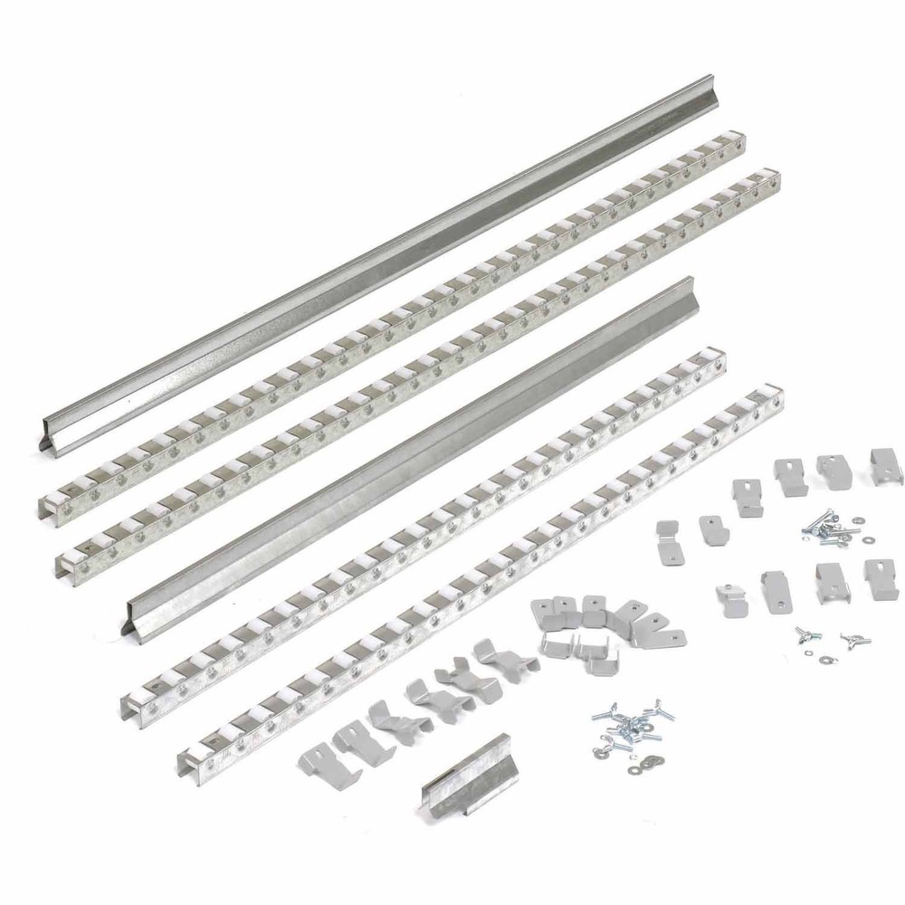 Gravity Carton Flow Roller Track Kit Double Depth 72"