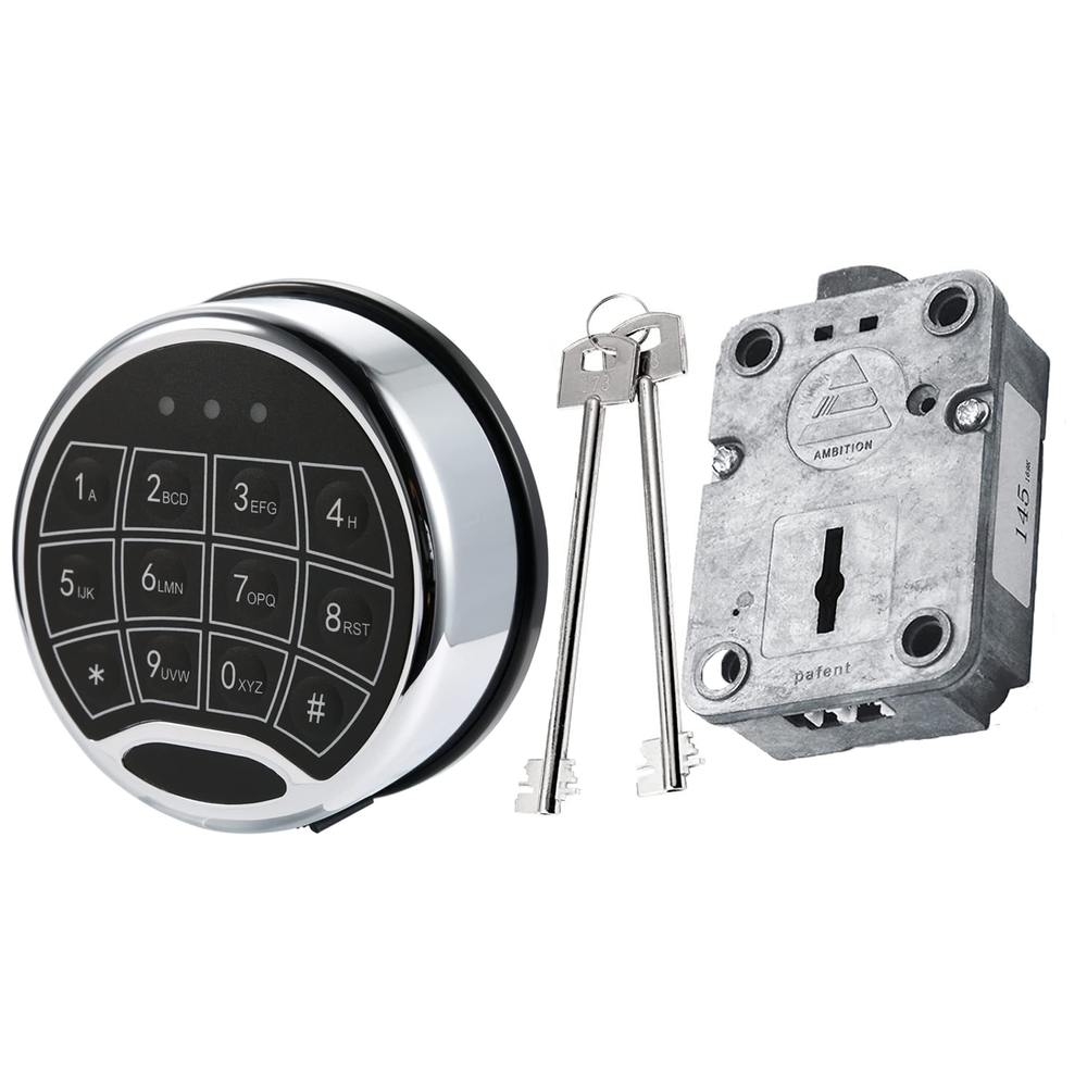 Ambition Electronic Safe Lock Replacement Right Hand Swing Bolt Lock 2Master Key