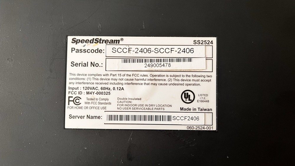 SpeedStream - SS2524 - Cable Router