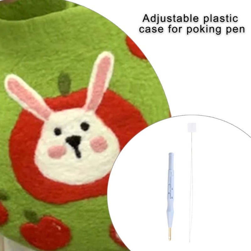 Punch Needle Tufting Stitching Tool Adjustable Embroidery Needle for Sewing