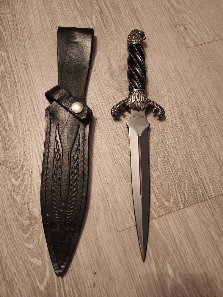 Eagle Head 13" Fantasy Medieval Fixed Blade Dagger with Decorative Sheath