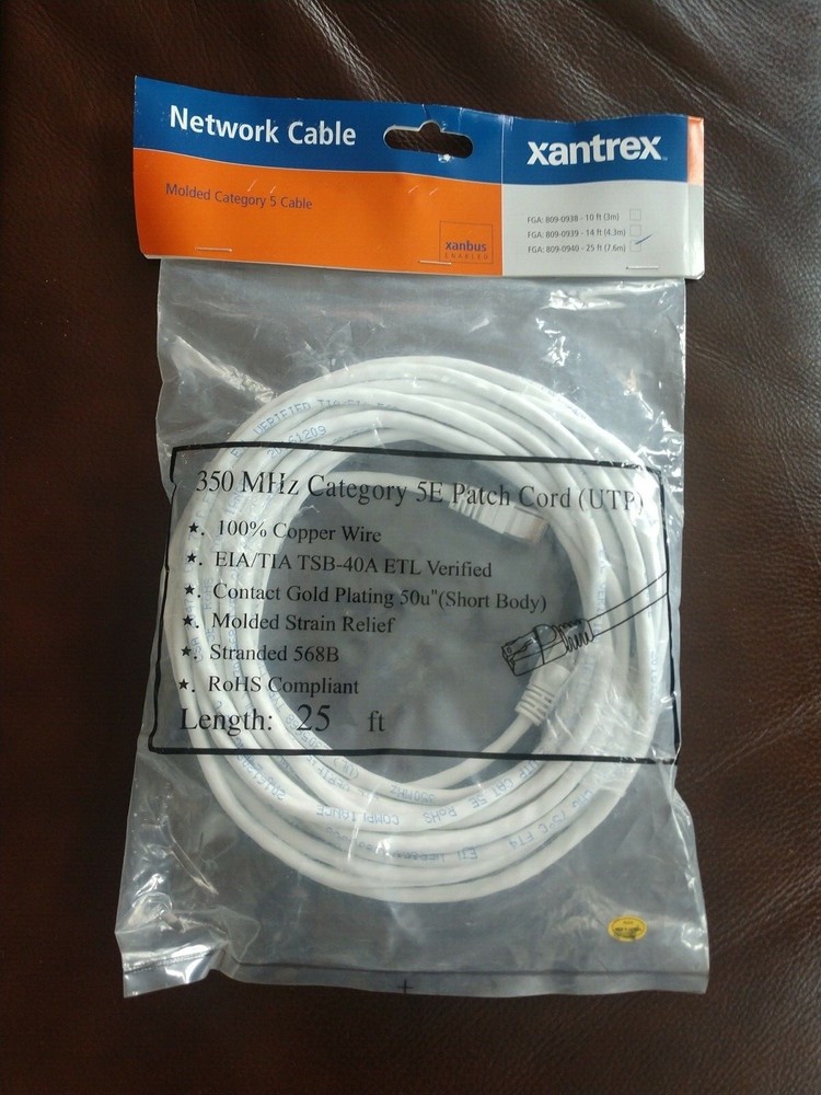 XANTREX NETWORK CABLE 25 FT FOR SCP REMOTE PANEL