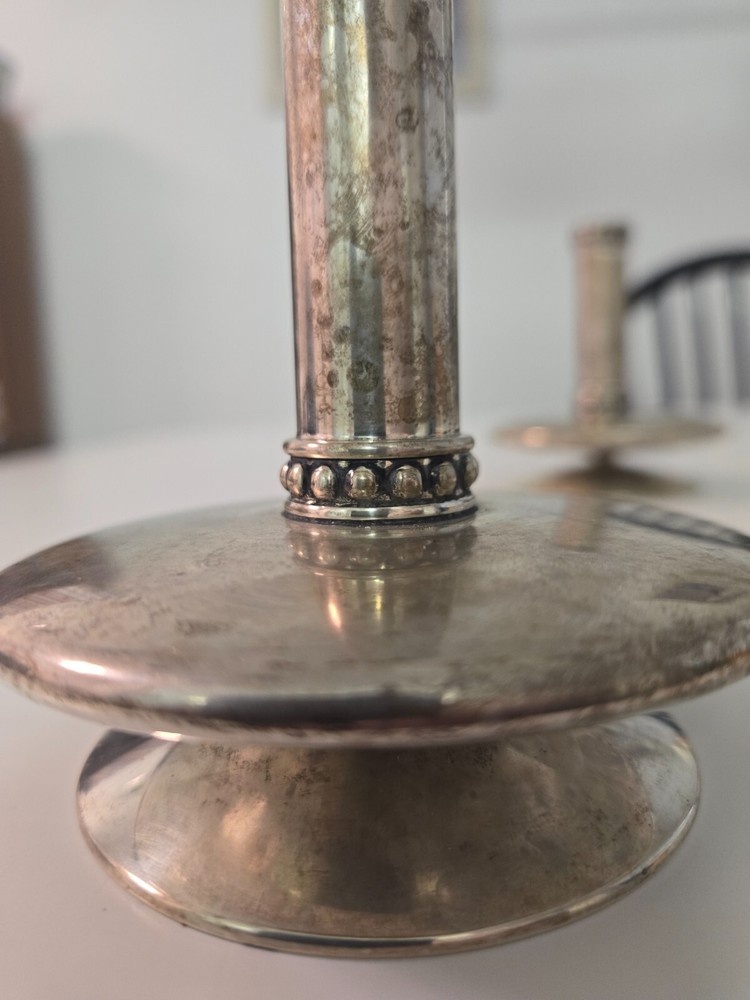 PAIR OF BUCCELLATI SILVER CANDLESTICKS