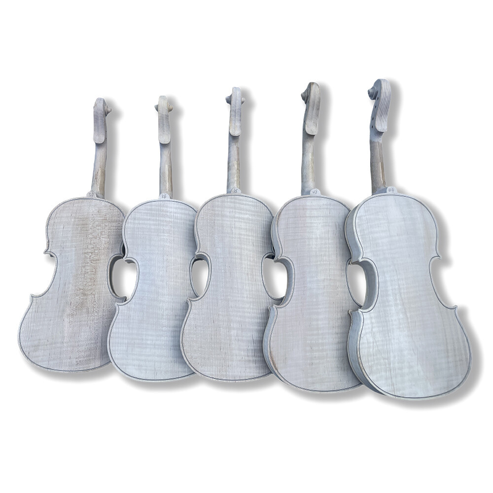 New Solid Wood Tiger Pattern Handmade Violin for Adult Beginner Advance Violin