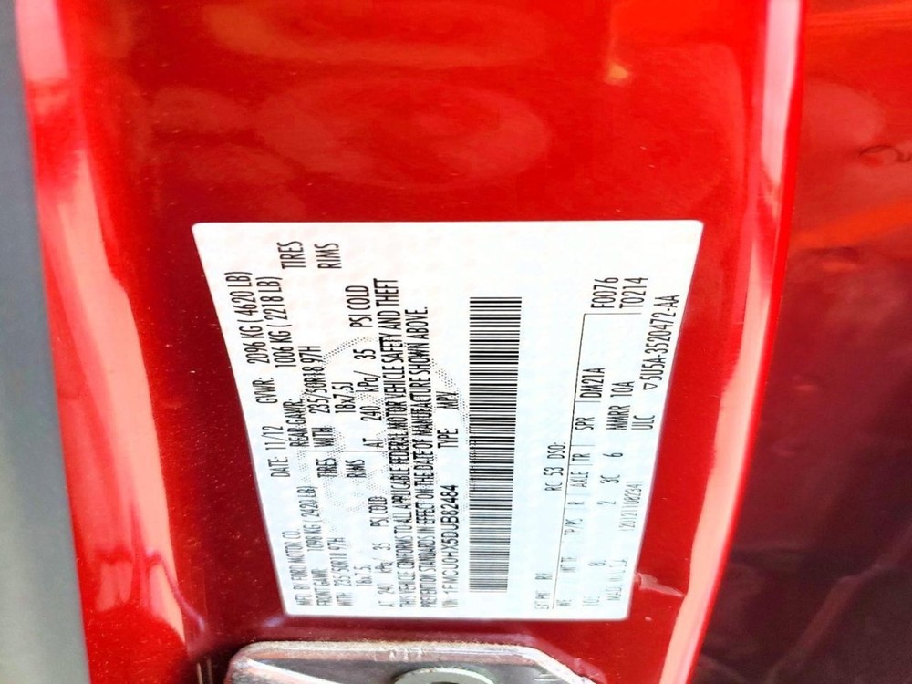2013 FORD ESCAPE RR Door Trim Panel