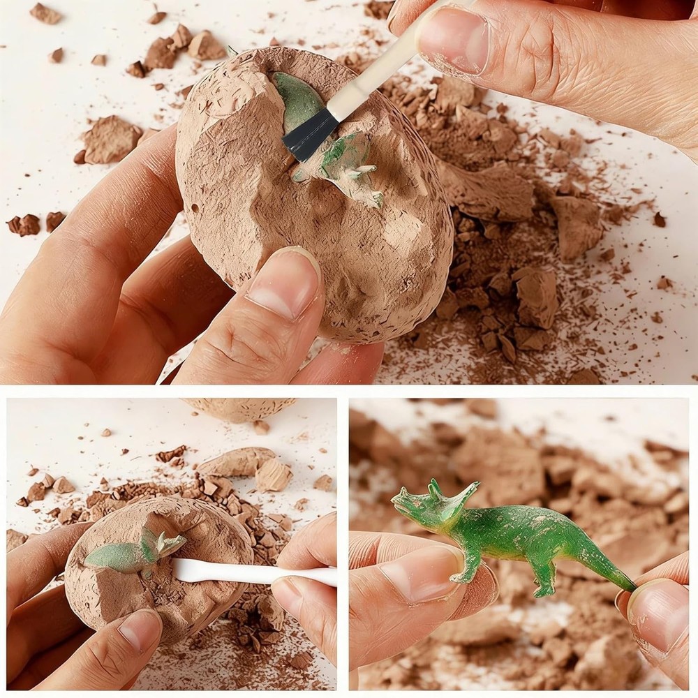 Dino Eggs Dig Kit, 12 Pack Dinosaur Eggs Excavation Science Experiments Kits ...