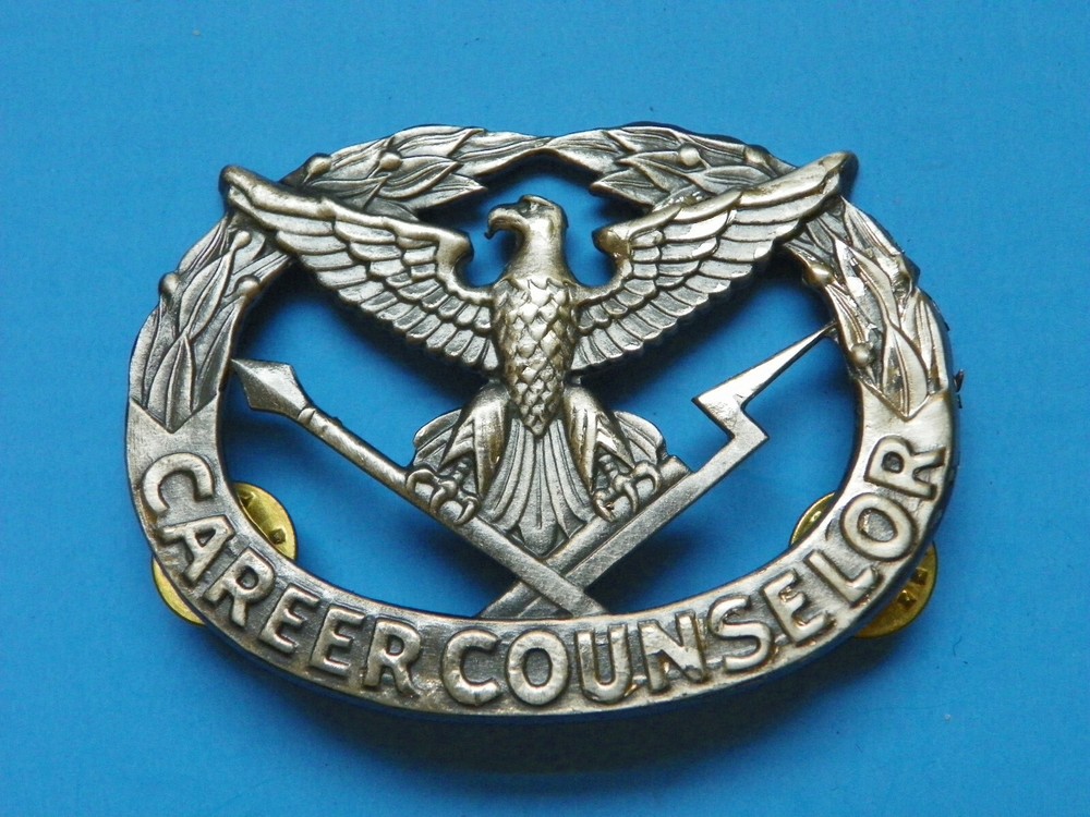 ORIGINAL CAREER COUNSELOR POCKET BADGE-MAKER MARKED