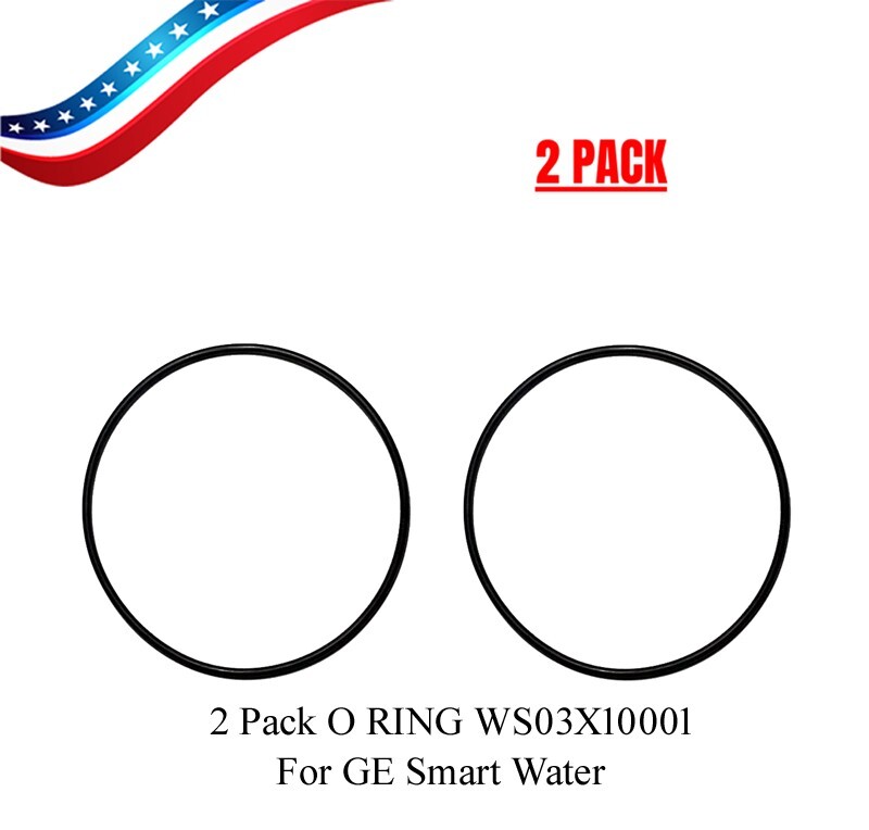2 Pack - WS03X10001 O-Rings for GE Smart Water  / FDA / NSF61 Buna N