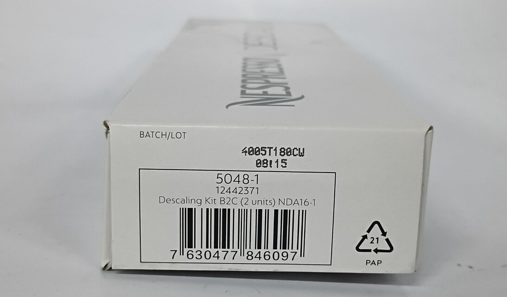 Original Nespresso Descaling Kit Cleaning Solution 2 Pack