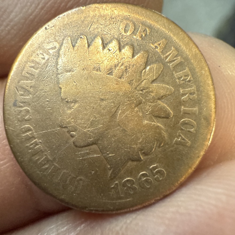 1865 Indian Head Cent Penny Coin