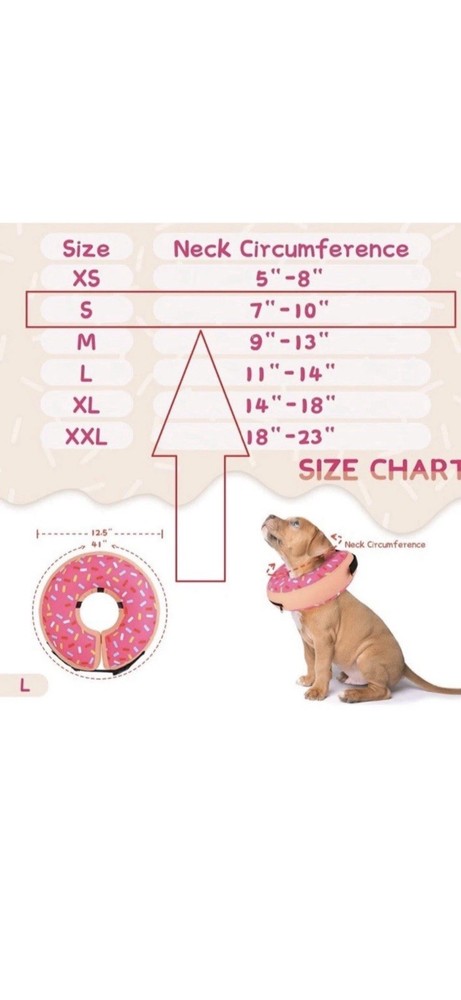 Inflatable Dog Cone Collar Alternative After Surgery, Neck Donut Collar - Medium