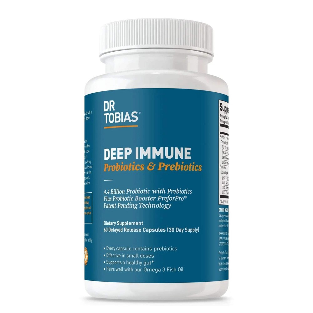 Deep Immune Probiotics & Prebiotics - Dual Action Digestion & Immune Support