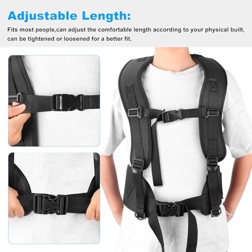 Adjustable Nylon Backpack Sprayer Straps for Smith NL400 NL401 NL402 NL403 - Bla