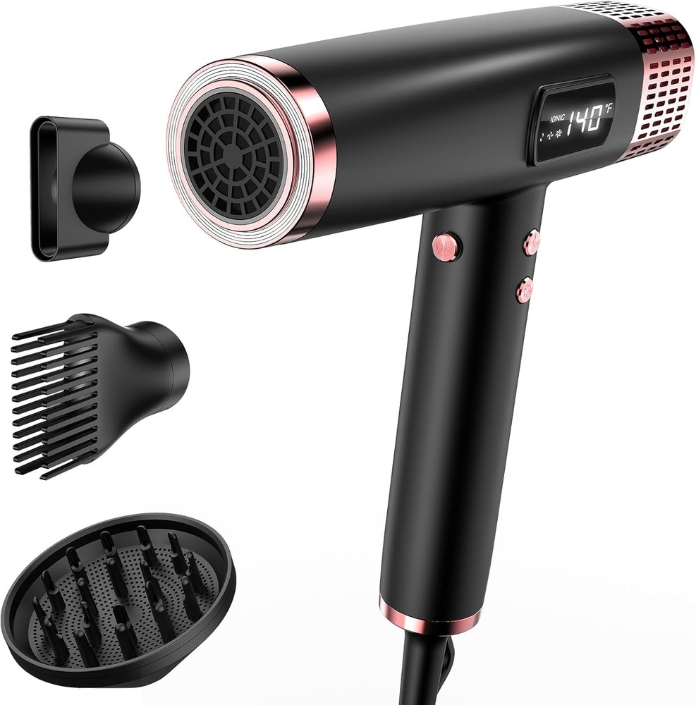 Volta ic Hair Dryer with Diffuser - High-Speed Blow Dryer for