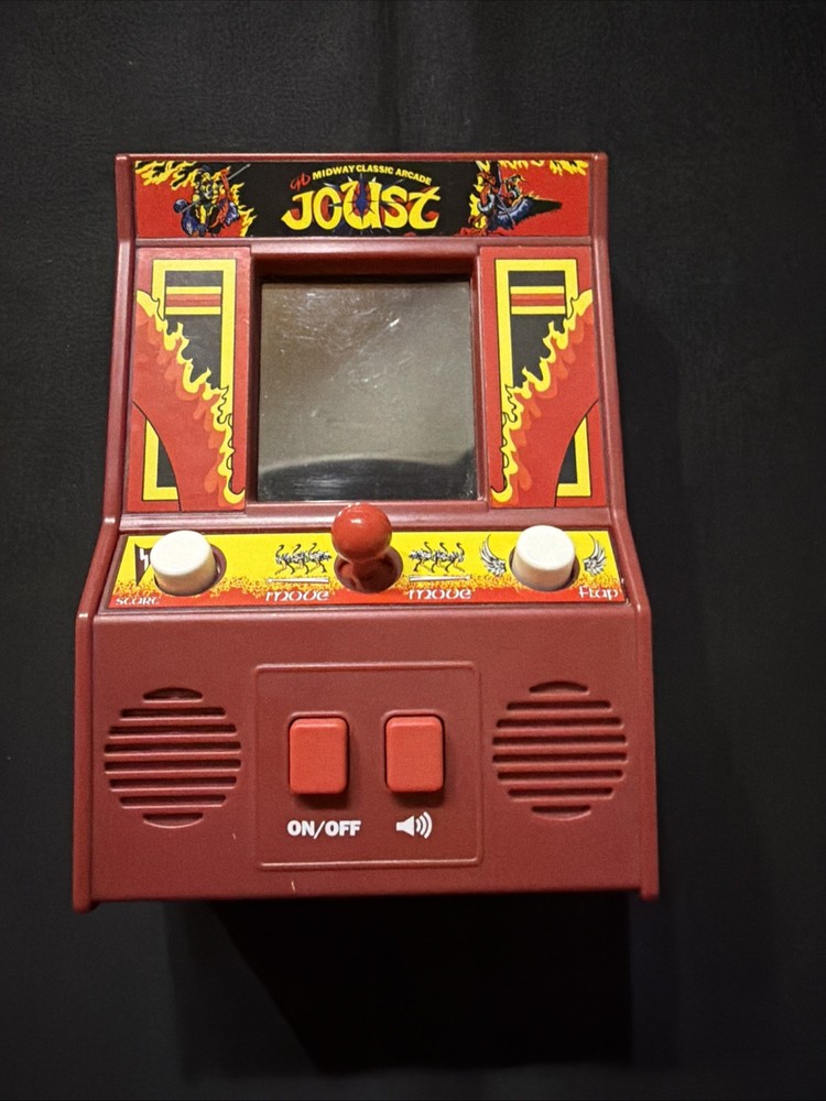 JOUST Midway Classic Arcade Mini System Handheld Video Game Tested Works 🥰