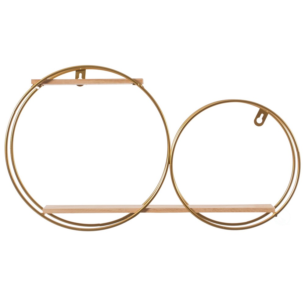 Tiered Decorative Modern Round Accent Floating Shelf Circle Decor Display Wall M