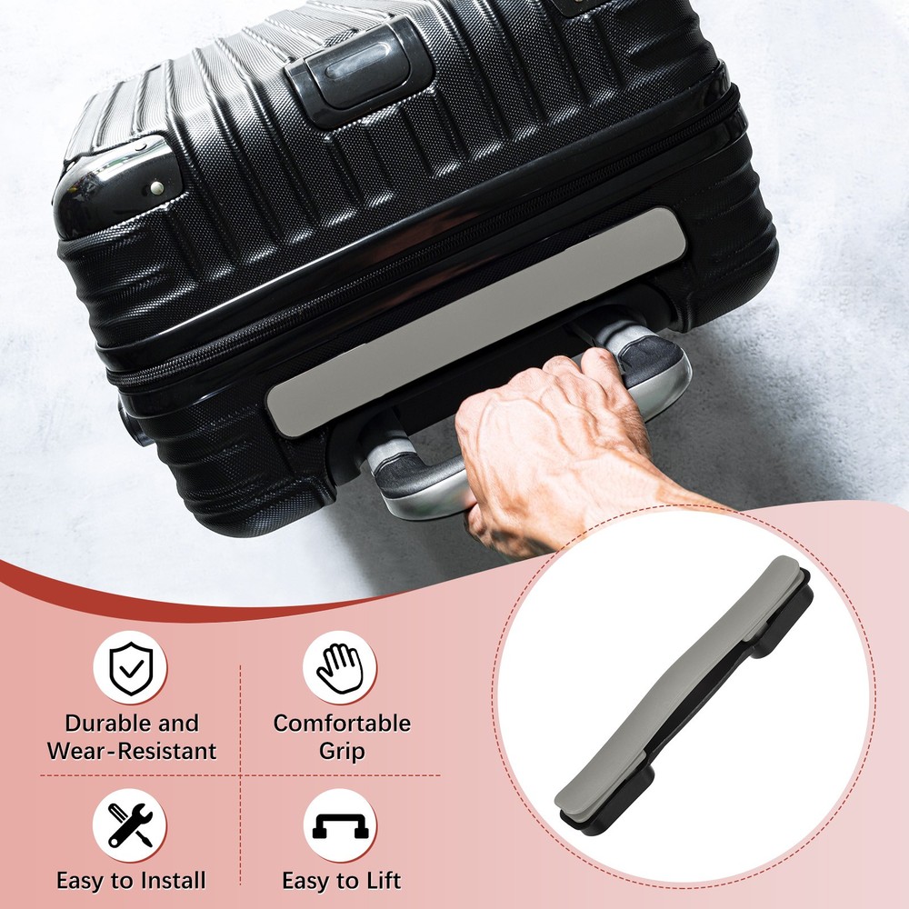 1PCS Luggage Replacement Handle for Suitcase - [Rock Grey-8.5IN]