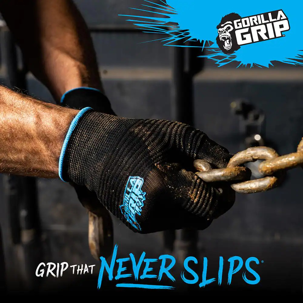 Large TRAX Extreme Grip Work Gloves (5-Pack)