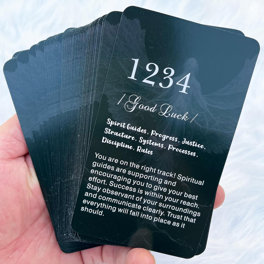 First Edition Angel Numbers Oracle Deck Cards for Beginners Number Affirmation