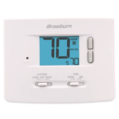 Braeburn 1020NC Digital Non-Programmable Thermostat - White