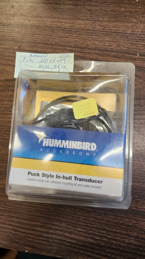 XP-6-20 HUMMINBIRD INSIDE HULL TRANSDUCER