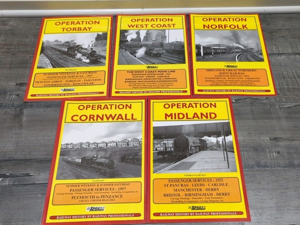 5 Xpress Operation Railway History Books