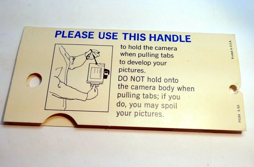 Polaroid  card guide how to remove film