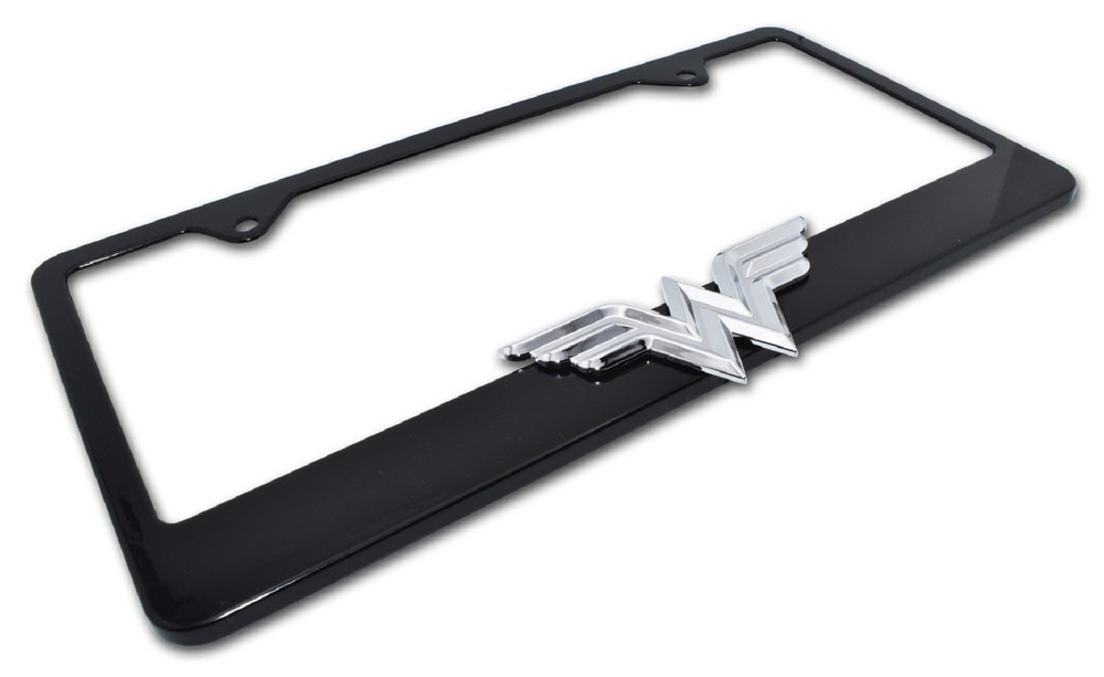 Wonder Woman 3D Black License Plate Frame