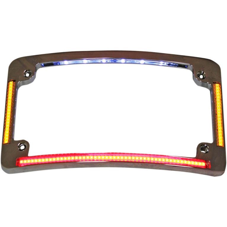 Custom Dynamics TF05-C Radius All-In-One License Plate - Chrome