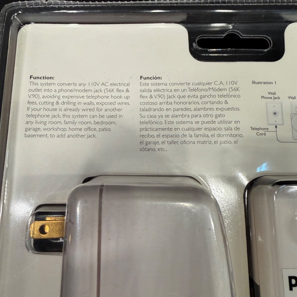Philips Wireless Modem Jack Sys. PH0900 Turn AC Outlets into Phone Jacks Sealed!