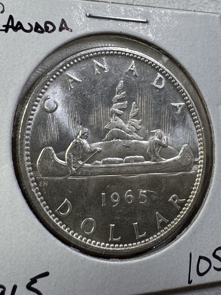 1965 Canada $1 Silver Coin