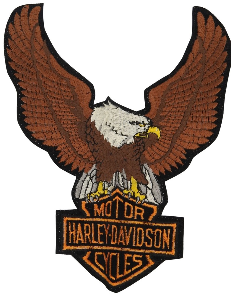 1979 Harley-Davidson Motorcycles Iron On Eagle 10" Patch