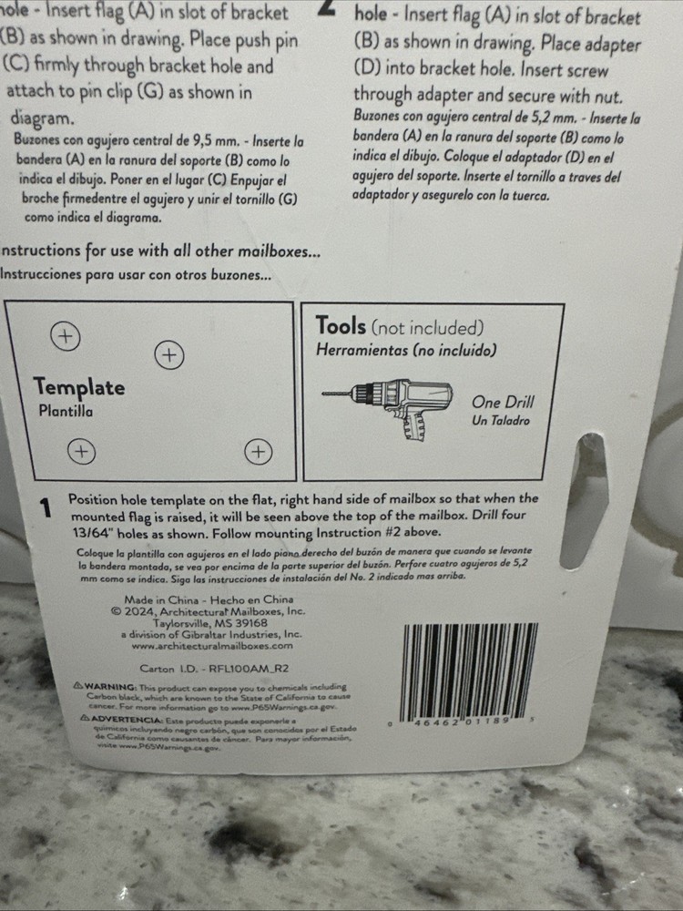 Red Replacement Plastic Flag Kit