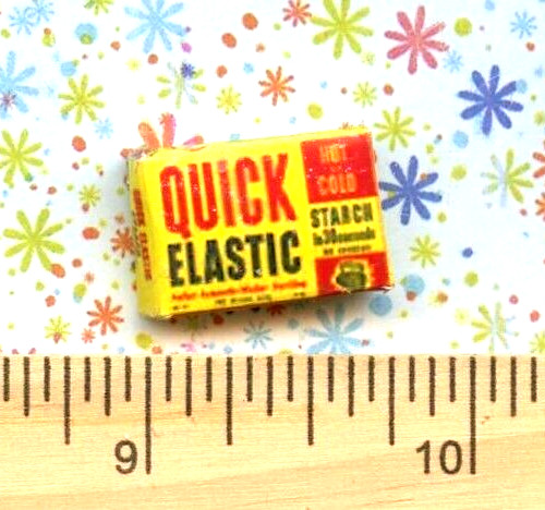 Dollhouse Miniature size Quick Laundry Starch Box