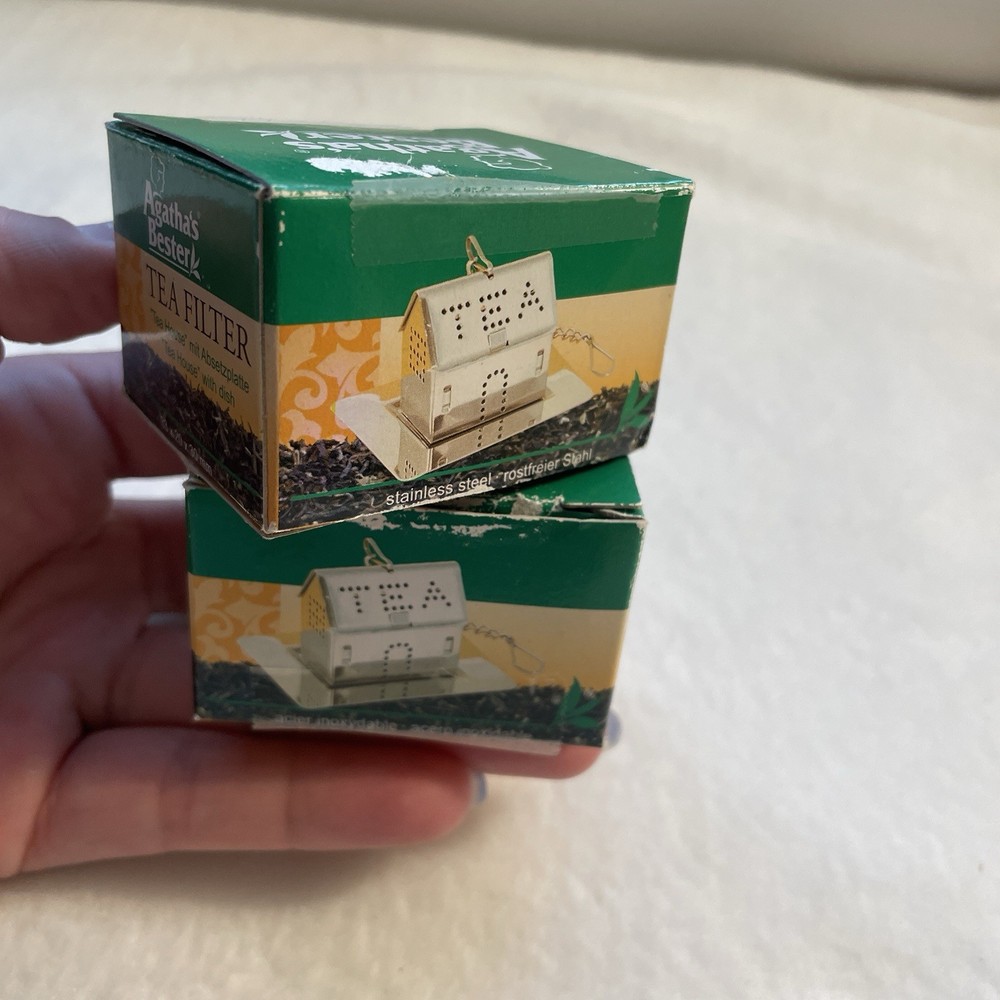 VTG Agathas Bester - 2 Home Shaped TEA Diffuser New In Box Made In Germany